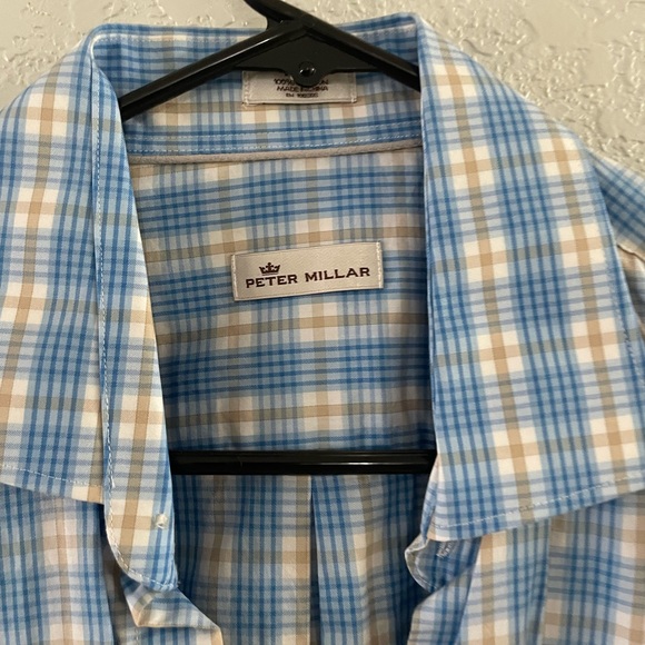 Peter Millar Plaid Button Down - Picture 2 of 3